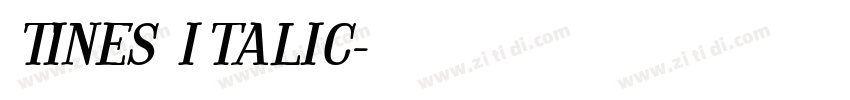 TINES ITALIC字体转换 TINES ITALIC字体转换